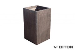 DITON LINIE DŘEVA Květináč I. DUB arktic 48/48/80cm